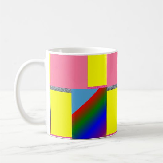 Abstrakte farbige Tasse (Links)