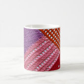 Abstrakte, farbige Textur aus Stricken von Speiche Kaffeetasse (Mittel)