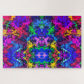 Abstrakte Farbige Twirbelsäule / Spiegel / Miami / Puzzle (Horizontal)