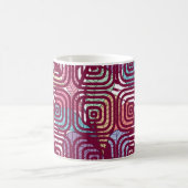 Abstrakte, farbige Vintage Illustration Kaffeetasse (Mittel)
