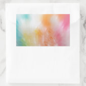 Abstrakte, farbige Vorlage Trendrosa, gelb Rechteckiger Aufkleber (Tasche)