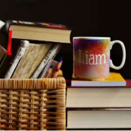 Abstrakte, farbige Wasserfarbenmuster Kaffeemaschi Kaffeetasse