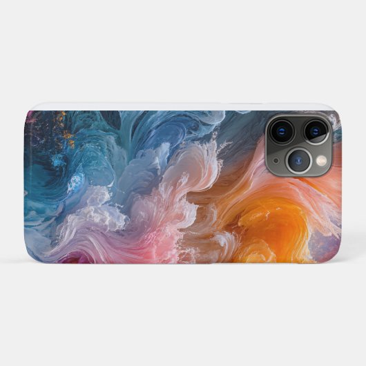 Abstrakte farbige Wirbel Case-Mate iPhone Hülle (Rückseite (Horizontal))