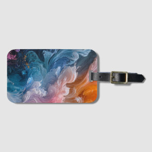 Abstrakte farbige Wirbel Gepäckanhänger