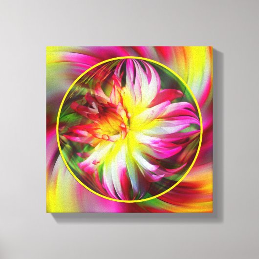 Abstrakte farbige Wirbel kreieren Ihr eigenes Foto Leinwanddruck (Vorderseite)