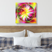Abstrakte farbige Wirbel kreieren Ihr eigenes Foto Leinwanddruck (Insitu (Schlafzimmer))