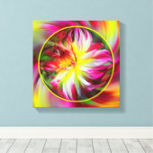 Abstrakte farbige Wirbel kreieren Ihr eigenes Foto Leinwanddruck (Insitu (Holzboden))