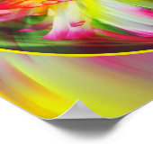 Abstrakte farbige Wirbel Rahmen hinzufügen Ihr Fot Poster (Ecke)