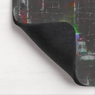 Abstrakte, farbige zeichn in dunkler Nacht unter J Mousepad