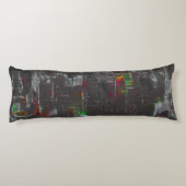 Abstrakte, farbige zeichn in dunkler Nacht unter J Seitenschläferkissen (Rückseite)