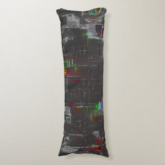 Abstrakte, farbige zeichn in dunkler Nacht unter J Seitenschläferkissen