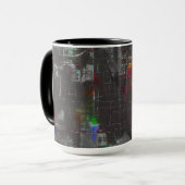 Abstrakte, farbige zeichn in dunkler Nacht unter J Tasse (Vorderseite Links)