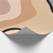 Abstrakte Farbigkeit Geschenkpapier (Ecke)