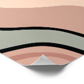 Abstrakte Farbigkeit Poster (Ecke)