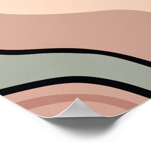 Abstrakte Farbigkeit Poster (Ecke)