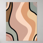 Abstrakte Farbigkeit Poster (Vorne)