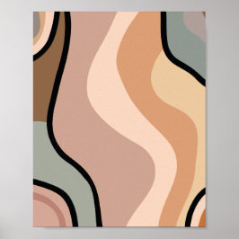 Abstrakte Farbigkeit Poster