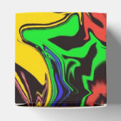 Abstrakte Farbigkeit, wirbelig / gespült / Geschenkschachtel (Oben)