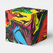 Abstrakte Farbigkeit, wirbelig / gespült / Geschenkschachtel (Rückseite)