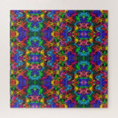 Abstrakte Farbigkeit, wirbelig / halber Stein / Puzzle (Horizontal)