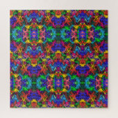 Abstrakte Farbigkeit, wirbelig / halber Stein / Puzzle (Vertikal)