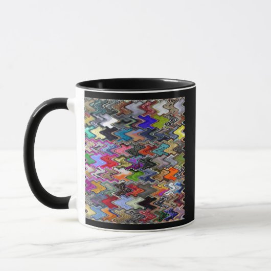 Abstrakte Farbkaffee-Tasse Tasse (Links)