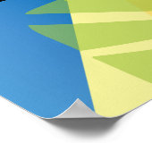 Abstrakte Farbkollektion Poster (Ecke)