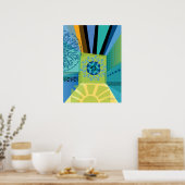 Abstrakte Farbkollektion Poster (Küche)