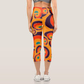 Abstrakte Farbkombinationen Capri Leggings - Moder (Rückseite)