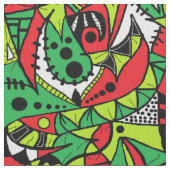 Abstrakte Farbkomposition des psychedelischen Stam Stoff (Nahaufnahme)