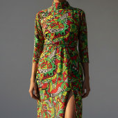 Abstrakte Farbkomposition des psychedelischen Stam Stoff