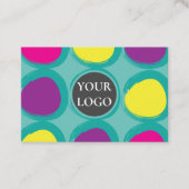 Abstrakte Farbkreise Visitenkarte (Vorderseite)