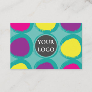 Abstrakte Farbkreise Visitenkarte