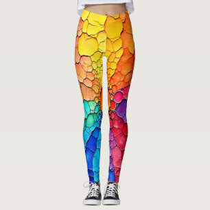 Abstrakte Farbkreisel-Wirbel-Kunst Leggings