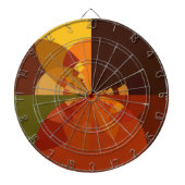 Abstrakte Farbkunst - Design Dartscheibe (vorne)