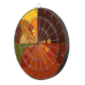 Abstrakte Farbkunst - Design Dartscheibe (Vorderseite rechts)