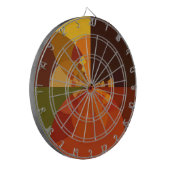 Abstrakte Farbkunst - Design Dartscheibe (Vorderseite Links)