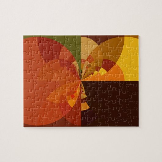 Abstrakte Farbkunst - Design Puzzle (Horizontal)