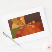 Abstrakte Farbkunst - Design Rechteckiger Aufkleber (Umschlag)