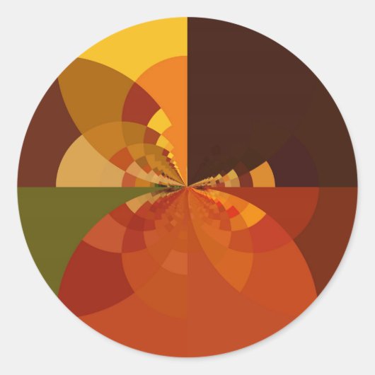 Abstrakte Farbkunst - Design Runder Aufkleber (Vorderseite)