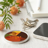 Abstrakte Farbkunst - Design Schlüsselanhänger (Seite)