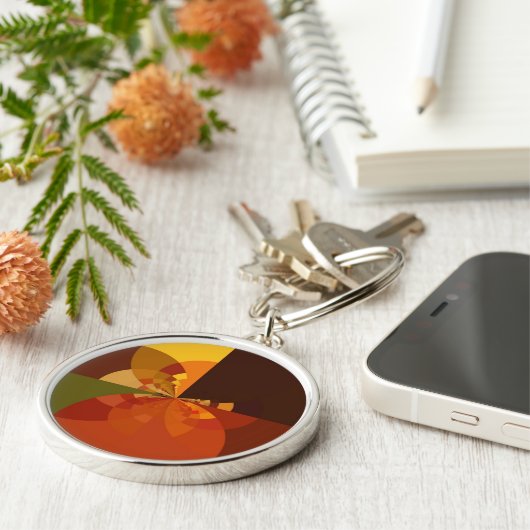 Abstrakte Farbkunst - Design Schlüsselanhänger (Seite)