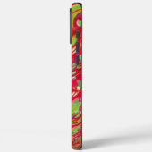 Abstrakte Farbkunst in Rot und Grün Case-Mate iPhone Hülle (Rückseite / Links)