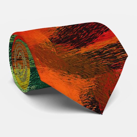 Abstrakte Farbkunst Krawatte (Gerollt)