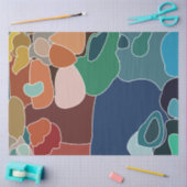 Abstrakte Farbkunst Künstlerisch Seidenpapier (Basteln)