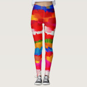 Abstrakte Farbkunst Leggings (Vorderseite)