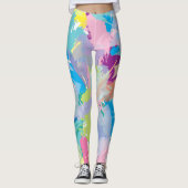 Abstrakte Farbkunst Moderne, komfortable Leggings (Vorderseite)