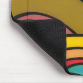 Abstrakte Farbkunst Mousepad (Ecke)