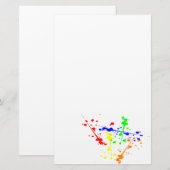 Abstrakte Farbkunst Paint splash Briefpapier (Vorne/Hinten)