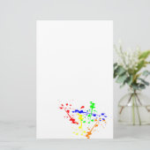 Abstrakte Farbkunst Paint splash Briefpapier (Stehend Vorderseite)